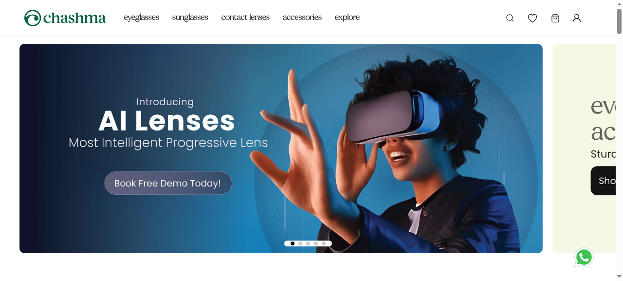 Chashma - Shopify store screenshot